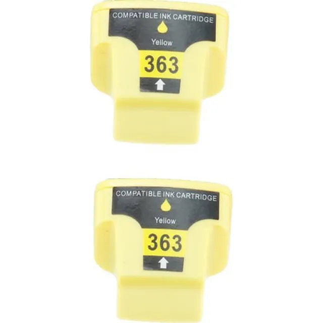 KATRIZ huismerk inkt voor|HP C8773WA(HP363)|Geel|18ml - 2stuks