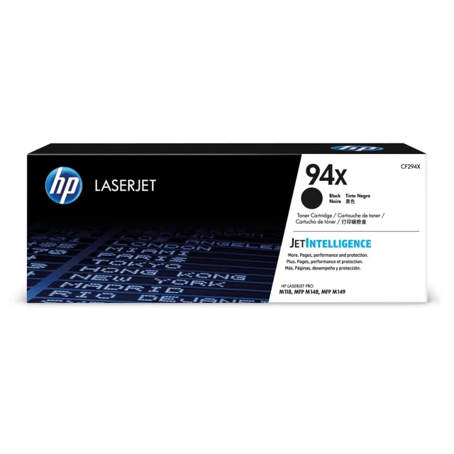 Hp toner 94X, 2 800 pagina's, OEM CF294X, zwart