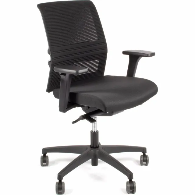 Linea Omnia 02 - Bureaustoel - Ergonomisch EN1335 - Multi verstelbaar- Zwart