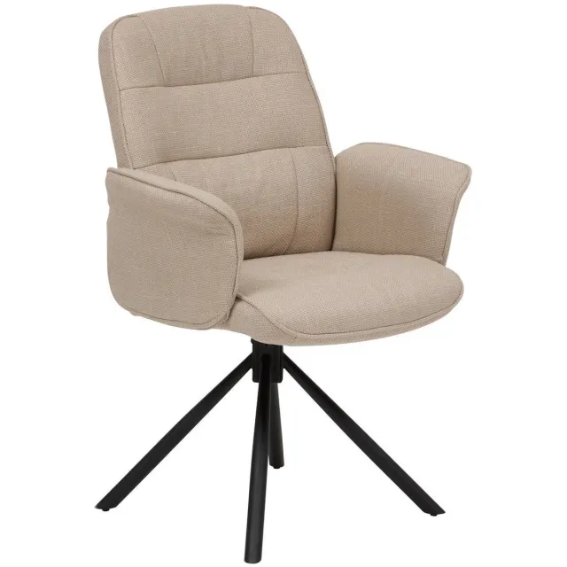 Atmosphera Créateur d'intérieur® Beige Sisco-bureaustoel met draaivoet