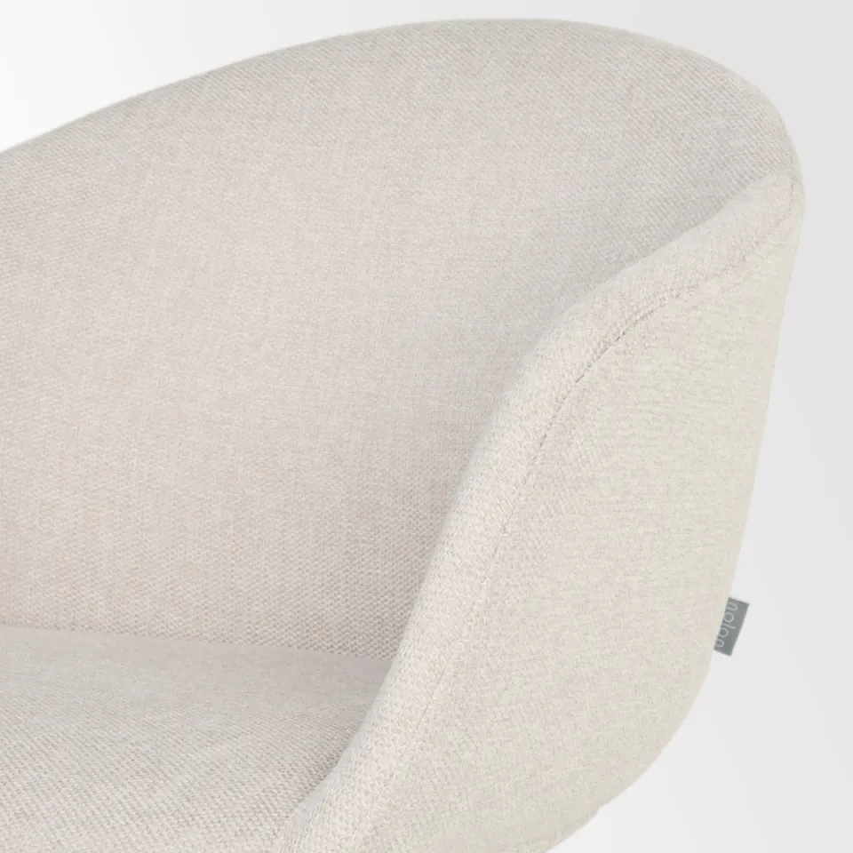 Nolon Nout-Otis bureaustoel beige - wit onderstel, foto 4