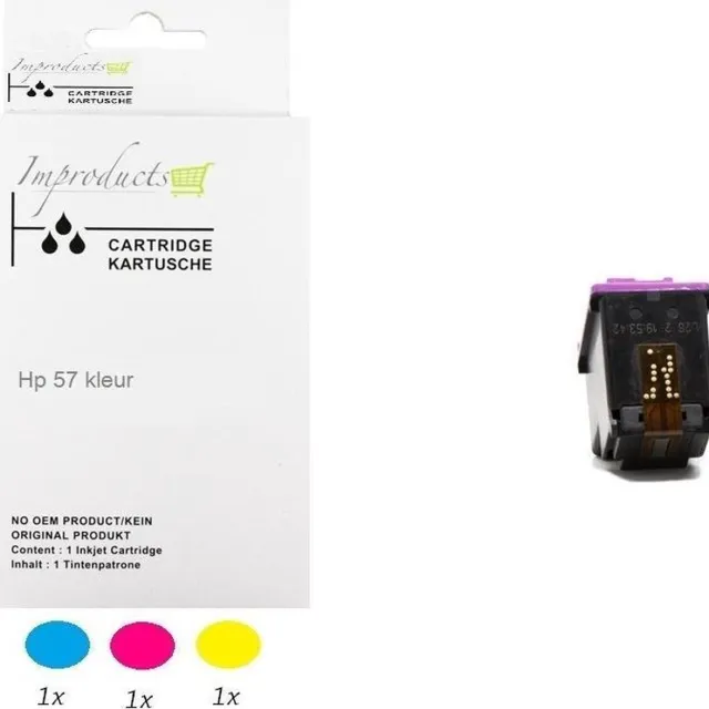 Improducts Inkt cartridges - Alternatief HP 57 CL C6657AE Kleur