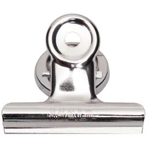 Maul Papierklem MAUL Bulldog met magneet 52mm zilver 2 stuks