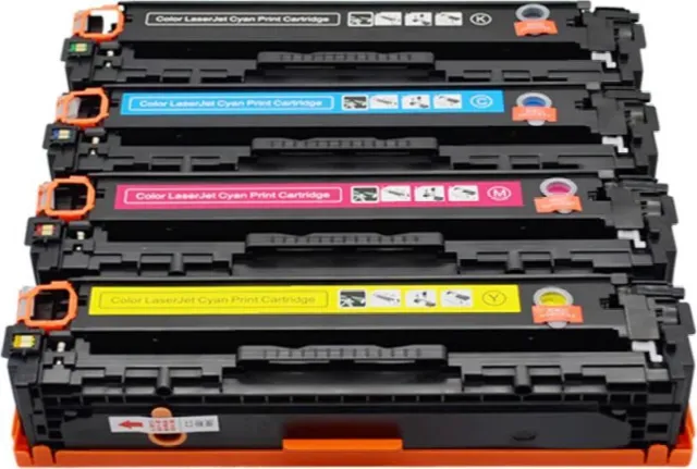 inkmaster huismerk XL Multipack Laser toner cartridges voor HP (125A) CB-540A, CB-541A, CB-542A en CB-543A | Geschikt voor HP Color Laserjet CM1312NFI MFP, CN1312 MFP, CP1210, CP1215, CP1215N, CP1217, CP1510, CP1515(N), CP1518(NI) (Zwart, Cyaan, Mag