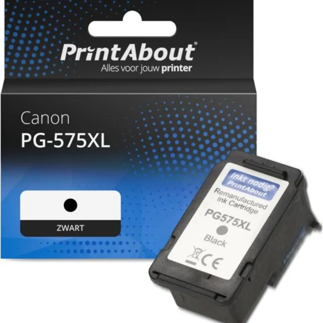 PrintAbout Huismerk Canon PG-575XL Inktcartridge Zwart Hoge capaciteit