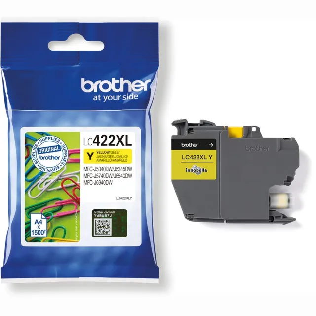 Brother LC-422XL Cartridge Geel