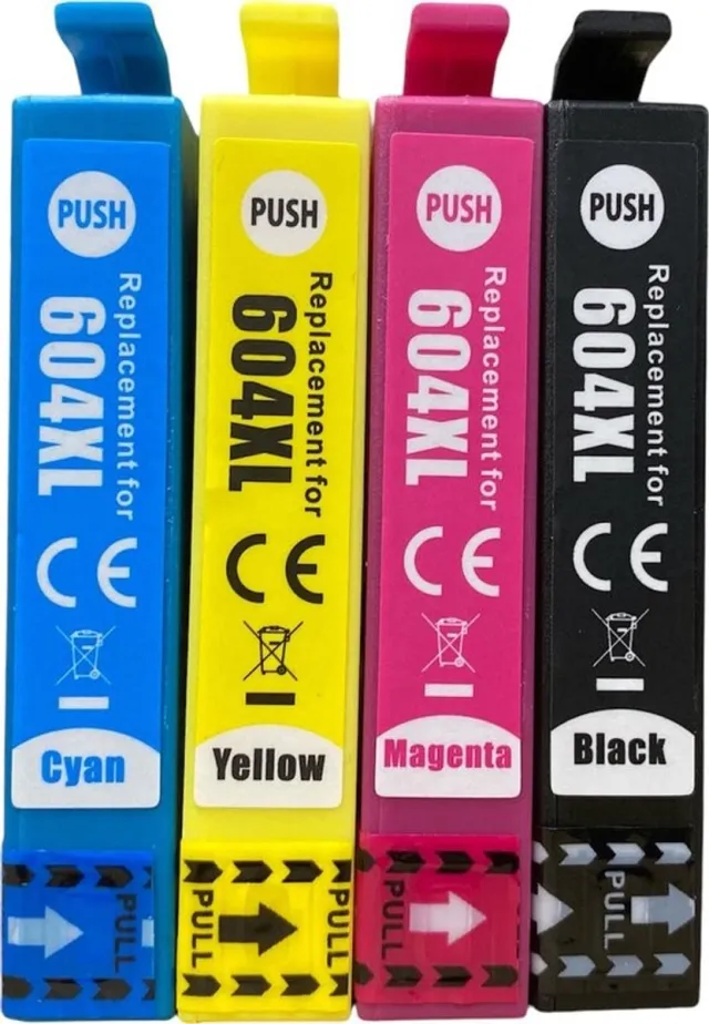 Inktkeuze 604XL Multipack Zwart en Kleur - Huismerk inktcartridges geschikt voor Epson Expression Home XP-2200, XP-2205, XP-3200, XP-3205, XP-4200