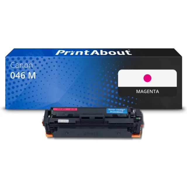 PrintAbout huismerk Toner 046 M Magenta Geschikt voor Canon
