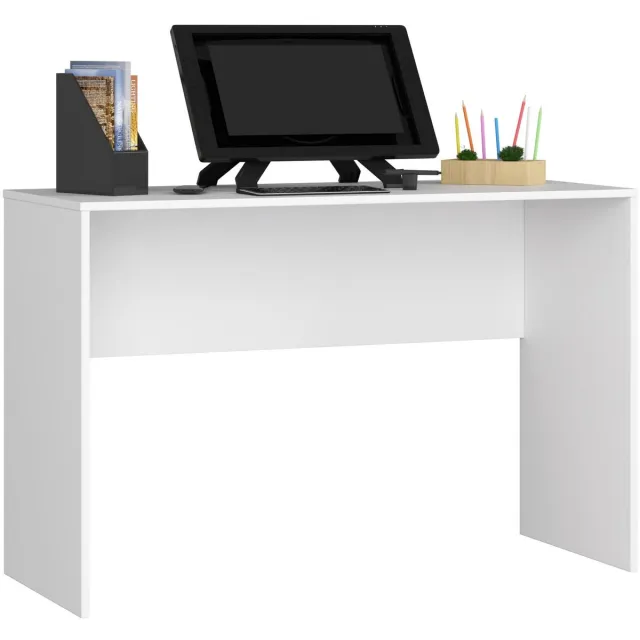 Akord Bureau B-17 / Computerbureau / Computer Tafel / Vrijstaand Bureautafel / Wit / 120 x 79 x 50 cm