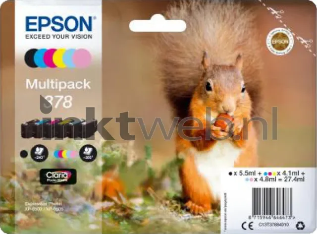 Epson 378 Multipack zwart en kleur (Origineel) zwart + kleur