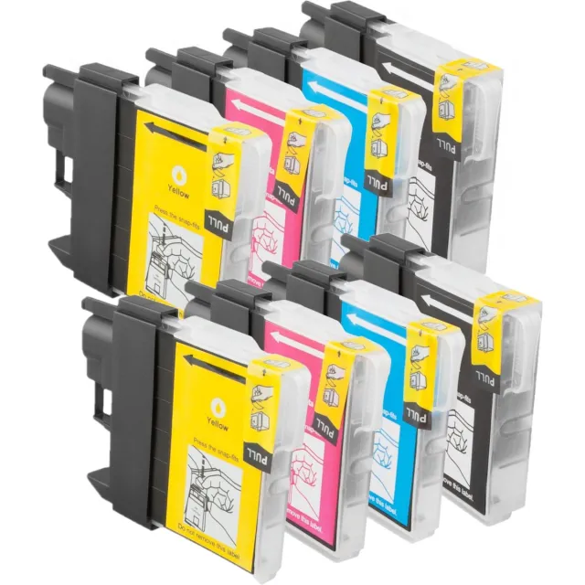 InktDL Huismerk geschikt voor Brother LC980 XL inktpatronen (8X) - DCP/MFC - 145C - 165C - 195C - 365CN - 375CW - 250C - 255CW - 290C - 295CN - J615W Multipack 8 Cartridges