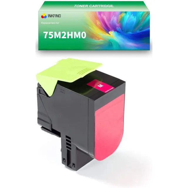 INKFIND 75M2HM0 Magenta tonercartridge compatibel met Lexmark 75M2HM0 Magenta geschikt voor Lexmark CS531dw/CX532adwe - 1-pack Magenta Magenta x 1