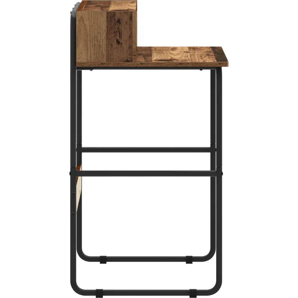 vidaXL Bureau met opbergruimte Oud hout 60 x 50 x 91 cm bruin, foto 4
