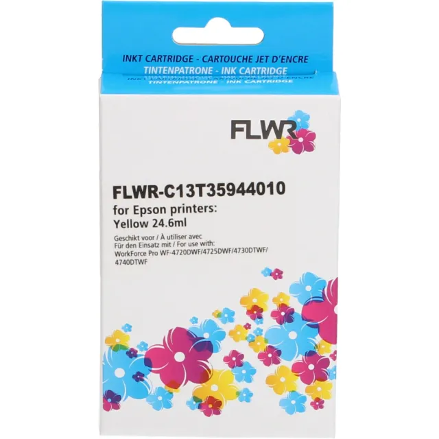 FLWR Cartridges / Epson 35XL / geel / Geschikt voor Epson