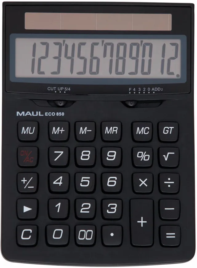 Maul bureaurekenmachine ECO 850, zwart