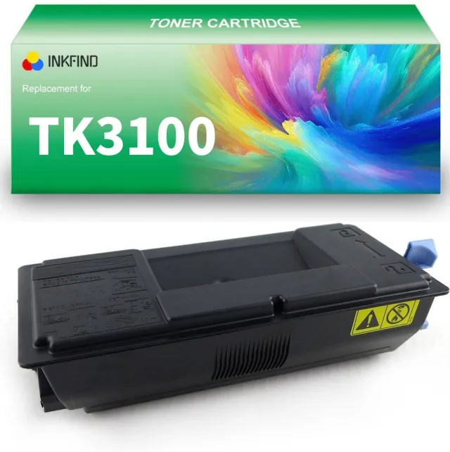 INKFIND TK3100 Zwart tonercartridge van 1 stuk compatibel met Kyocera TK3100 TK-3100 voor Kyocera Mita FS-2100/4100/4200/4300/ECOSYS M3040dn/3540 1-pack BK Zwart x1
