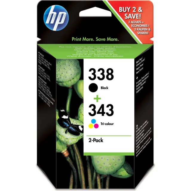 HP 338 / 343 Inktcartridge - Zwart