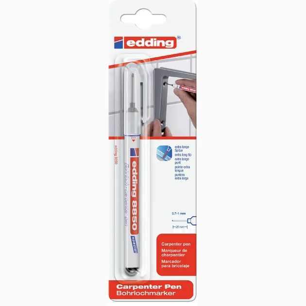 Edding Viltstift edding 8850 timmerman rond 0.7mm zwart blister à 1 stuk