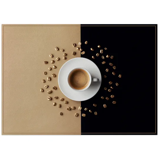 IEZZY horeca en cate Placemat IEZZY koffiekop bruin 6 stuks