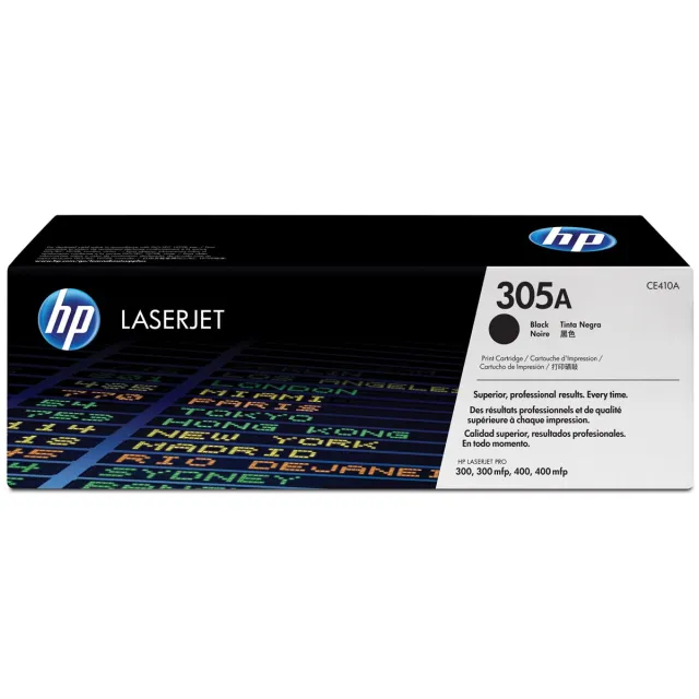 Hp toner 305A, 2 200 pagina's, OEM CE410A, zwart