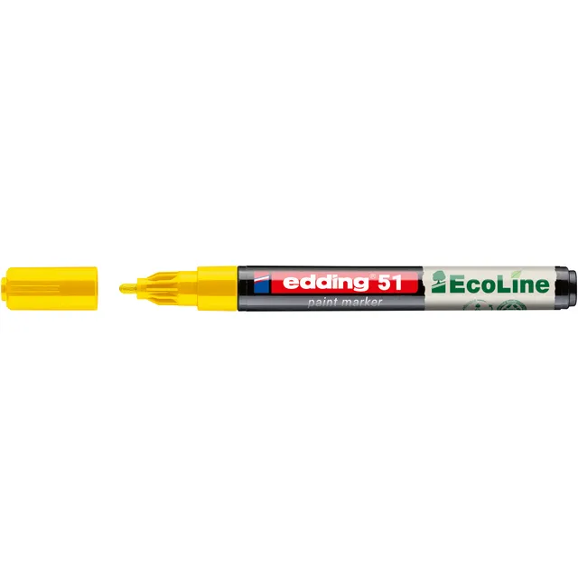 Edding Paintmarker edding 51 EcoLine op waterbasis 1-2mm geel