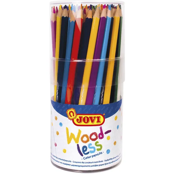 Jovi Kleurpotloden Jovi houtvrij assorti pot à 84 stuks