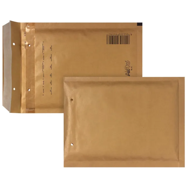 Airpro Bong AirPro luchtkussenenveloppen, ft 150 x 215 mm, met stripsluiting, doos van 100 stuks, bruin