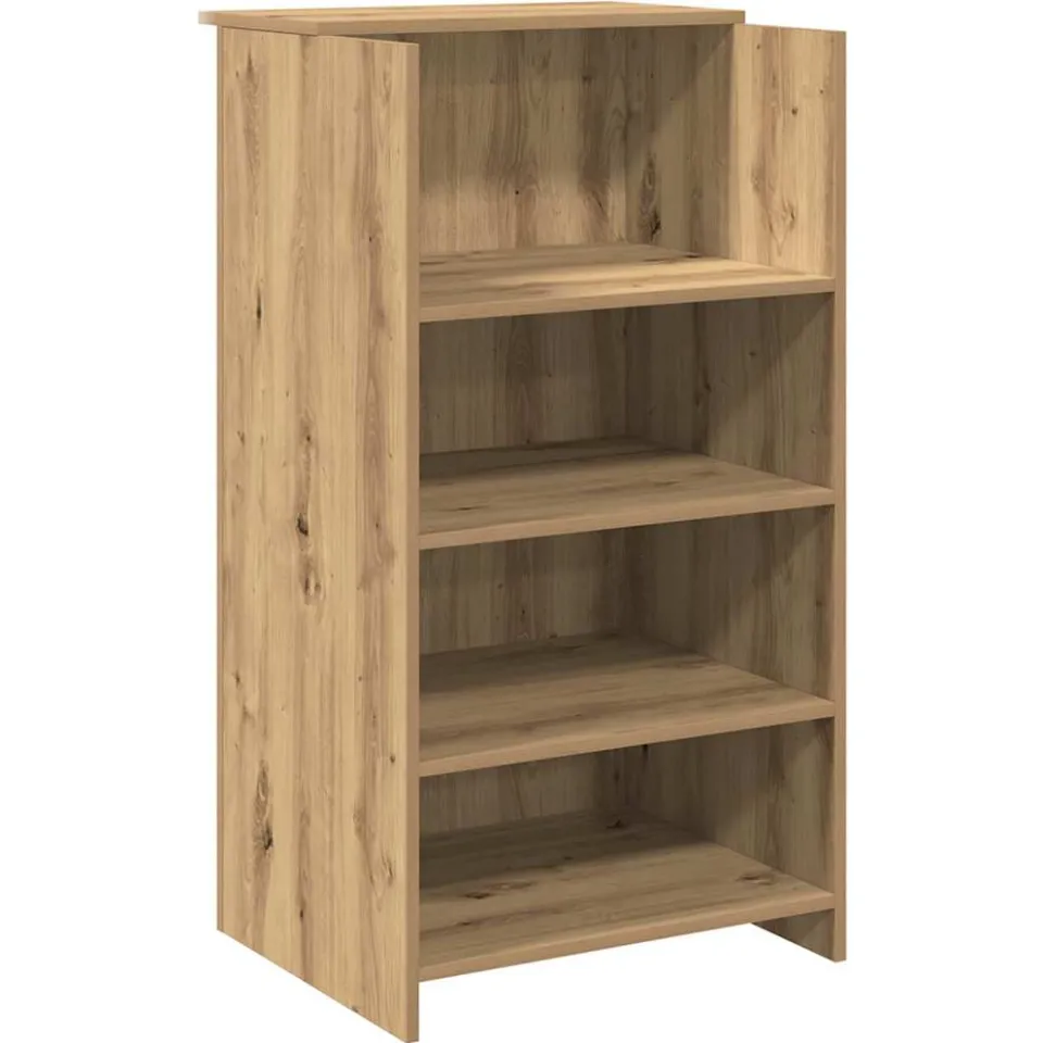 vidaXL Receptiebalie 55x50x103,5 cm bewerkt hout artisanaal eikenkleur, foto 3