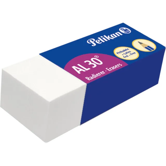 Pelikan gum AL30, wit, doos van 30 stuks