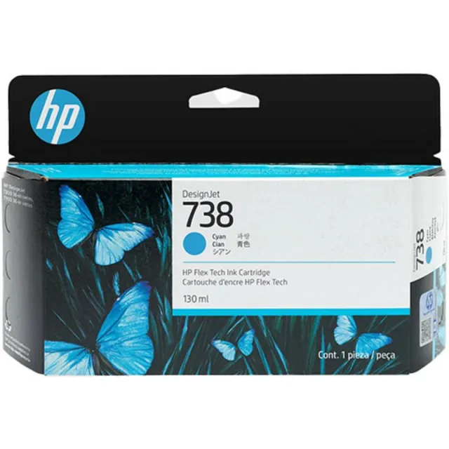 Hp 738 (498N5A) Inktcartridge Cyaan