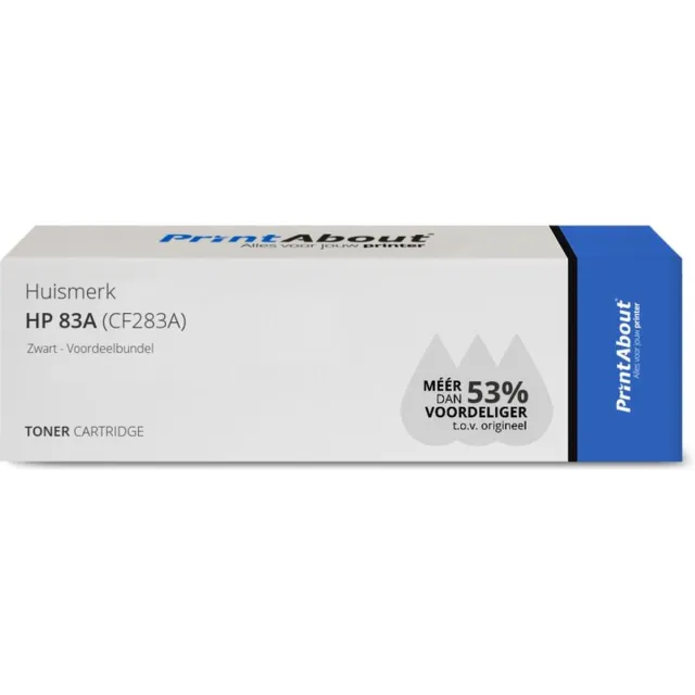 PrintAbout Alternatief voor de HP CF283A (nr 83A) / Zwart / 2 Pack