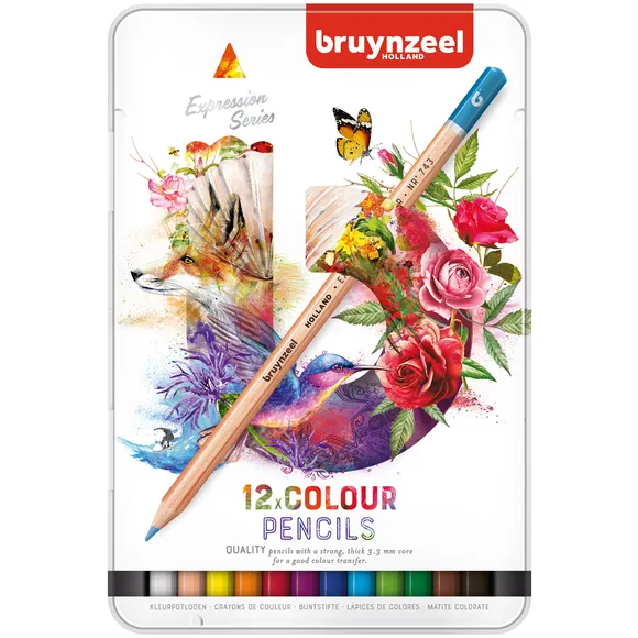 Bruynzeel Kleurpotloden Bruynzeel Expression assorti blik à 12 stuks