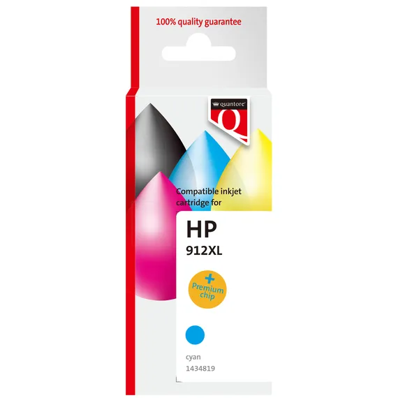 Quantore Inktcartridge Quantore alternatief tbv Hp 912XL 3YL81AE hc blauw