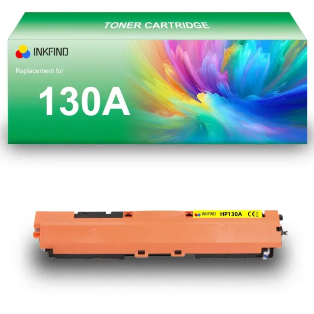 INKFIND 130A (CF352A) Geel tonercartridge compatibel met HP 130A (CF352A) tonercartridge Geel - 1-pack Geel Geel x 1