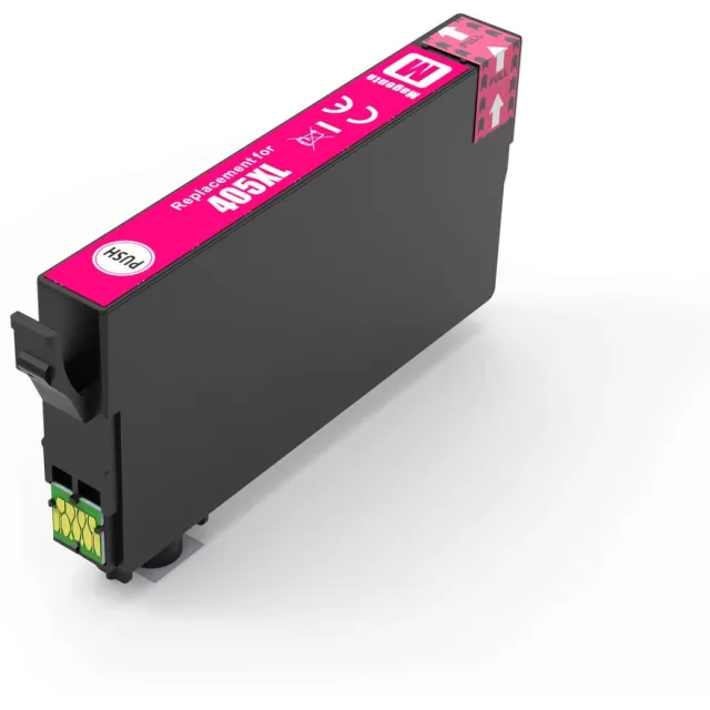 Inktkenners Inktcartridge Geschikt voor Epson 405XL / 405 - 1x Magenta - Met Chip - Geschikt voor Printers: Epson WorkForce Pro WF-3820 DWF - WF-3825 DWF - WF-4820 DWF - WF-4825 DWF - WF-4830 DTWF - WF-7830 DTWF - WF-7835 DTWF - WF-7840 DTWF