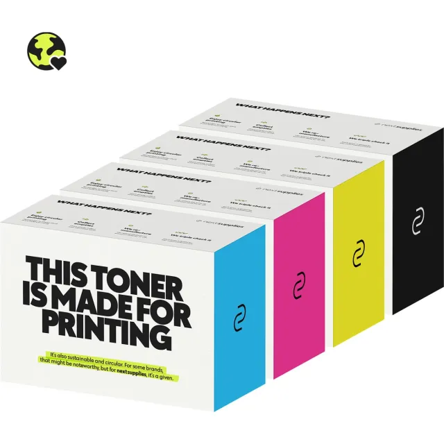 Nextsupplies Multipack HP 501 / 502 (Zwart/Cyaan/Magenta/Geel). Originele toners, circulair. Multipack CMYK