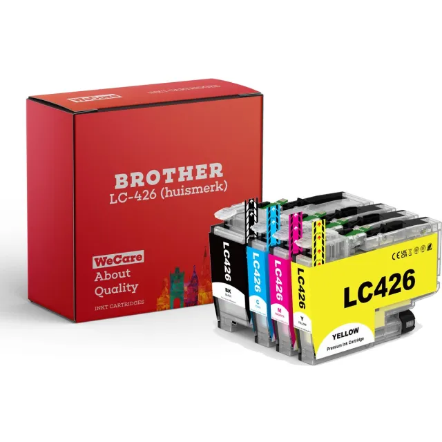 WeCare 4-pack | Inkt cartridges - Alternatief Brother LC-426XL LC 426 bk/c/m/y multipack inktcartridges o.a.Brother MFC-J4335DW MFC-J4340DW MFC-J4535DW MFC-J4540DW lc-426val Multipack 4 cartridges