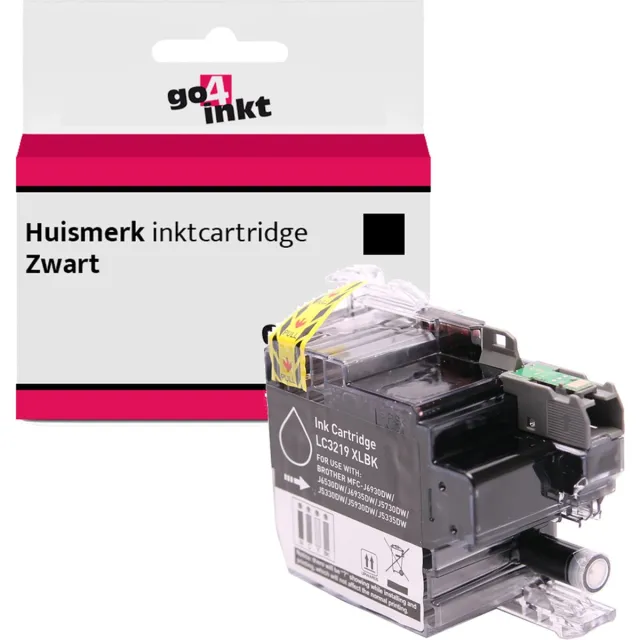 Go4inkt compatible met Brother LC-3219XL bk inkt cartridge zwart