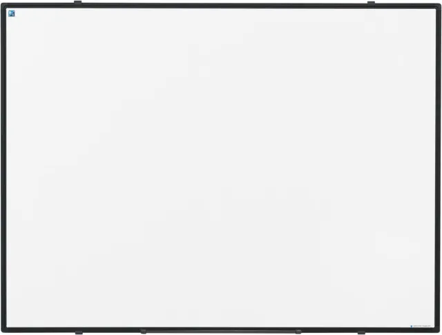 Smit Visual Softline whiteboard, emaille, magnetisch, zwart profiel, 120 x 90 cm