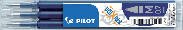Pilot Rollerpenvulling PILOT friXion medium blauwzwart set à 3 stuks