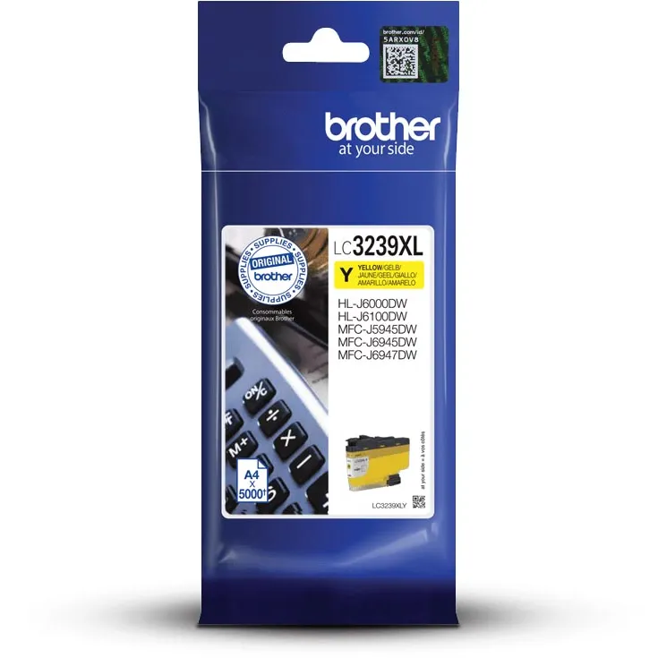 Brother inktcartridge, 5.000 pagina's, OEM LC-3239XLY, geel