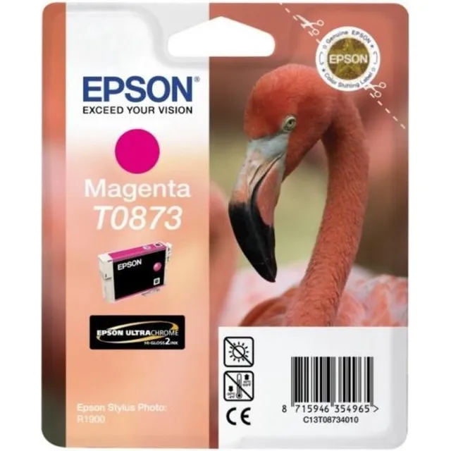 Epson Flamingo inktpatroon Magenta T0873 Ultra Gloss High-Gloss 2