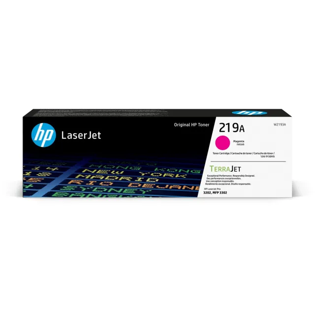 Hp toner 219A, 1.200 pagina's, OEM W2193A, magenta