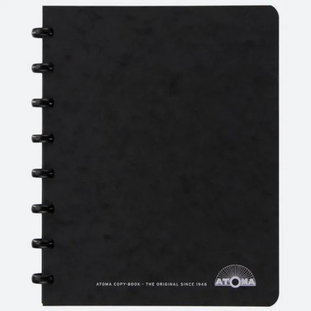 Atoma meetingbook, ft A5, zwart, geruit 5mm