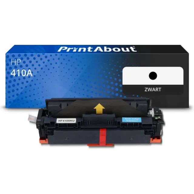 PrintAbout huismerk Toner 410A (CF410A) Zwart Geschikt voor HP