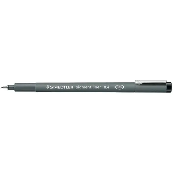 Staedtler Fineliner Staedtler Pigment 308 zwart 0.4mm
