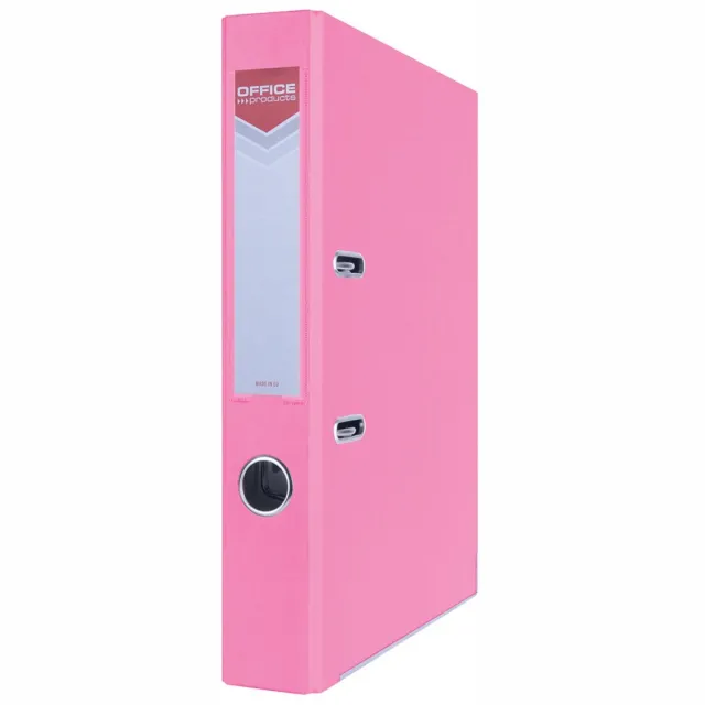 Office Products ordner, voor A4, uit karton, rug van 5,5 cm, roze grijs
