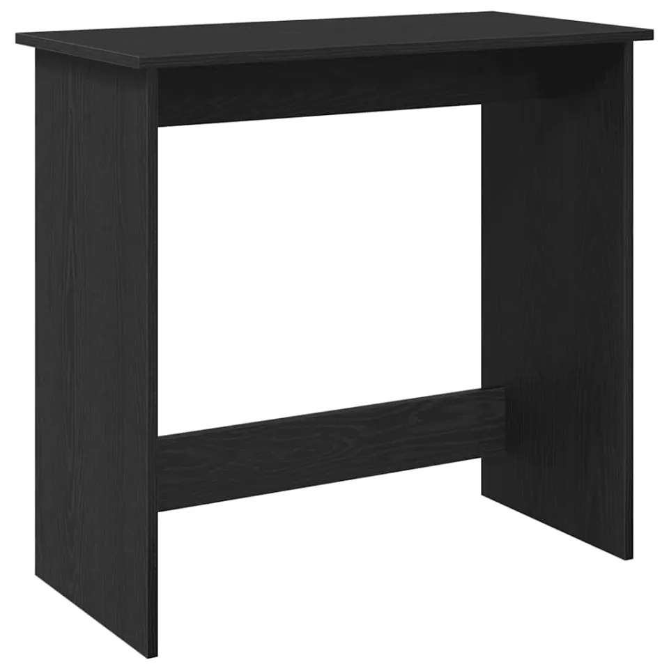 vidaXL Bureau 80x40x75 cm bewerkt hout zwart, foto 3