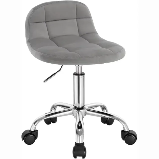 Klarven Bureaustoel Lichtgrijs - Ergonomisch met Lendensteun, 360° Zwenkbaar - Hoogteverstelbaar, Wieltjes, Draagvermogen 120 kg - Zithoogte H 43-55 cm