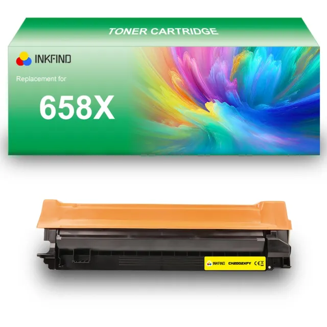 INKFIND 658X (W2002X) Geel tonercartridge compatibel met HP 658X (W2002X) Geel toner cartridge - 1-pack Geel Geel x 1